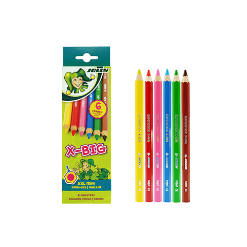 졸리 X-BIG 색연필 6색